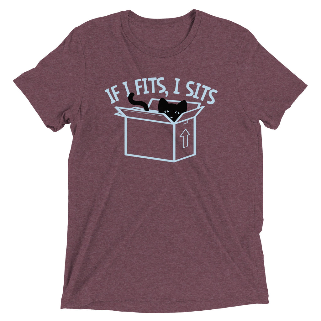 If I Fits, Sits Men's Tri-Blend - Adult & Kids T-Shirts, Sweatshirts & Hoodies apparel design preview 1
