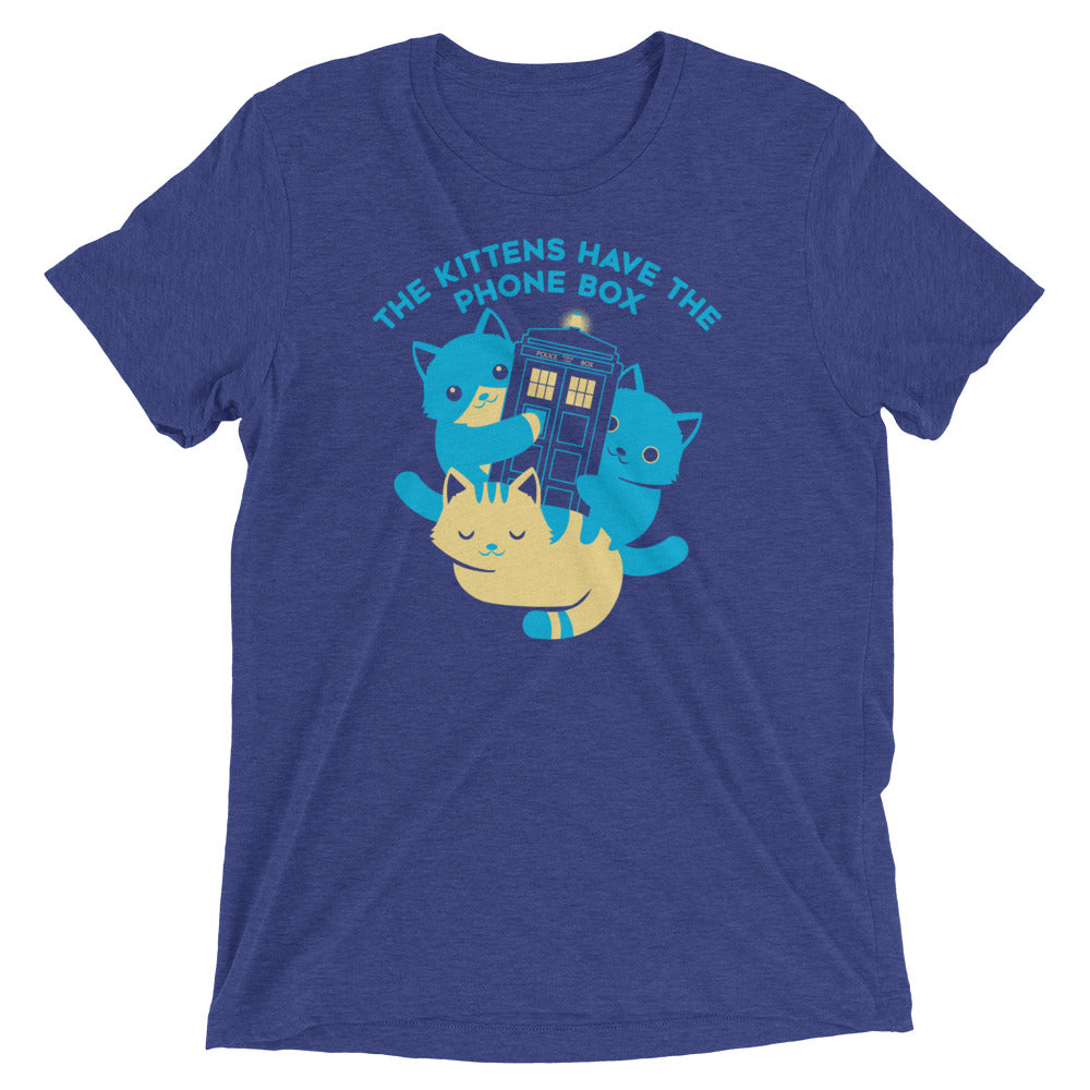 The Kittens Have Phone Box Men's Tri-Blend - Adult & Kids T-Shirts, Sweatshirts & Hoodies apparel design preview 1