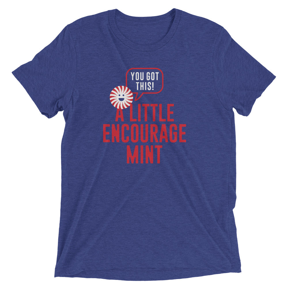 A Little Encourage Mint Men's Tri-Blend - Adult & Kids T-Shirts, Sweatshirts & Hoodies apparel design preview 1