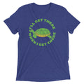 I'll Get There When I Men's Tri-Blend - Adult & Kids T-Shirts, Sweatshirts & Hoodies apparel design preview 1