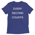 Every Second Counts Men's Tri-Blend - Adult & Kids T-Shirts, Sweatshirts & Hoodies apparel design preview 1