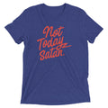 Not Today Satan Men's Tri-Blend - Adult & Kids T-Shirts, Sweatshirts & Hoodies apparel design preview 1