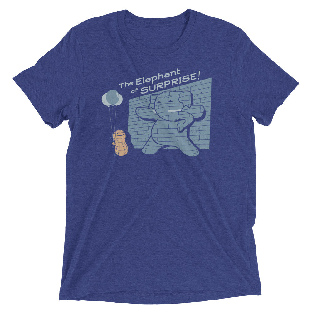 The Elephant of Surprise! Men's Tri-Blend - Adult & Kids T-Shirts, Sweatshirts & Hoodies apparel design preview 1