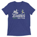 Zombies Hate Fast Food Men's Tri-Blend - Adult & Kids T-Shirts, Sweatshirts & Hoodies apparel design preview 1