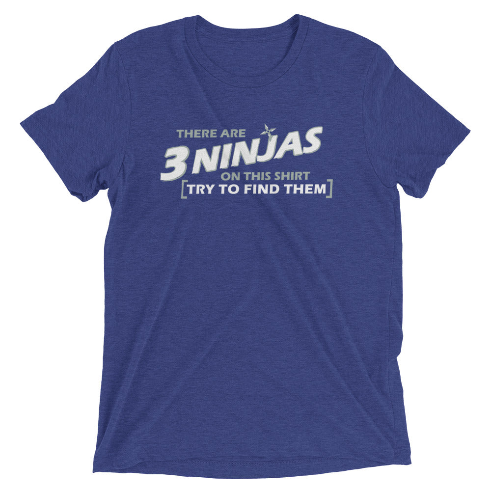 3 Ninjas Men's Tri-Blend - Adult & Kids T-Shirts, Sweatshirts & Hoodies apparel design preview 1