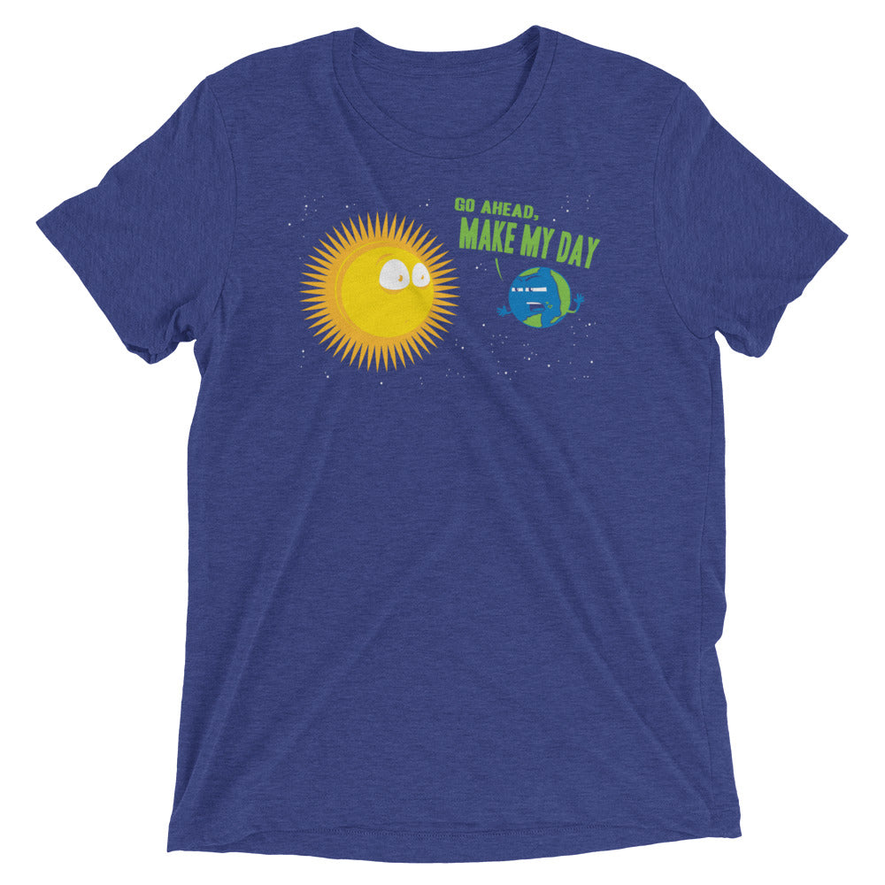 Go Ahead, Make My Day Men's Tri-Blend - Adult & Kids T-Shirts, Sweatshirts & Hoodies apparel design preview 1
