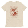 Vitruvian Pizza Men's Tri-Blend - Adult & Kids T-Shirts, Sweatshirts & Hoodies apparel design preview 1