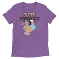 Sloth Running Club Men's Tri-Blend - Adult & Kids T-Shirts, Sweatshirts & Hoodies apparel design preview 1