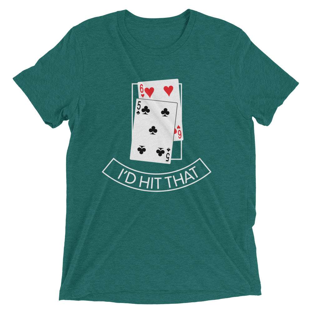 I'd Hit That Men's Tri-Blend - Adult & Kids T-Shirts, Sweatshirts & Hoodies apparel design preview 1