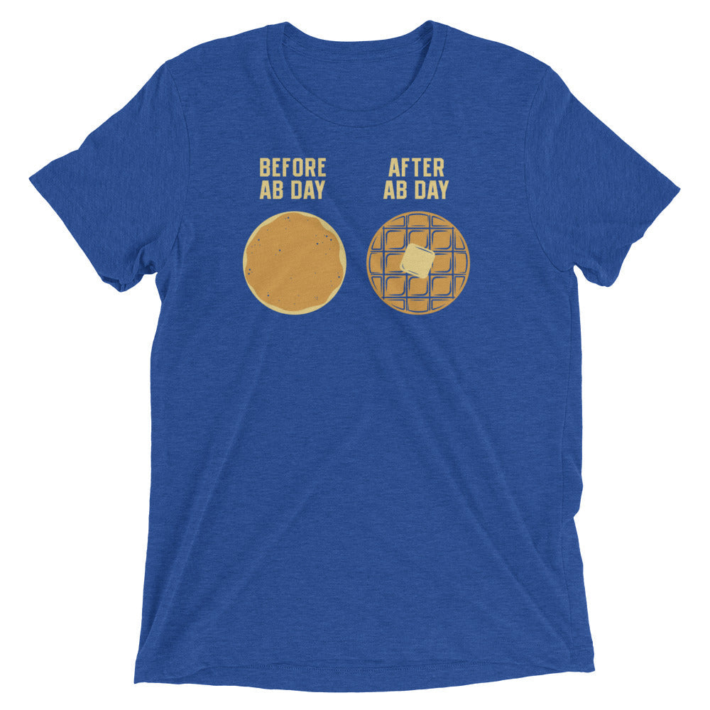 Before Ab Day After Men's Tri-Blend - Adult & Kids T-Shirts, Sweatshirts & Hoodies apparel design preview 1