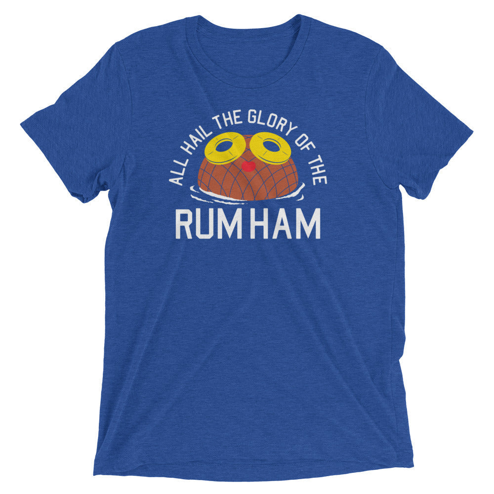 Rum Ham Men's Tri-Blend - Adult & Kids T-Shirts, Sweatshirts & Hoodies apparel design preview 1