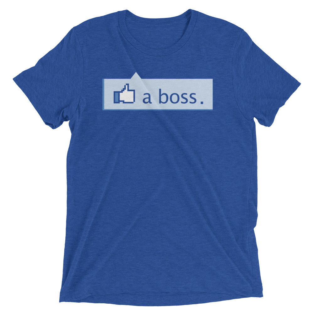 Like A Boss Thumbs Up Men's Tri-Blend - Adult & Kids T-Shirts, Sweatshirts & Hoodies apparel design preview 1