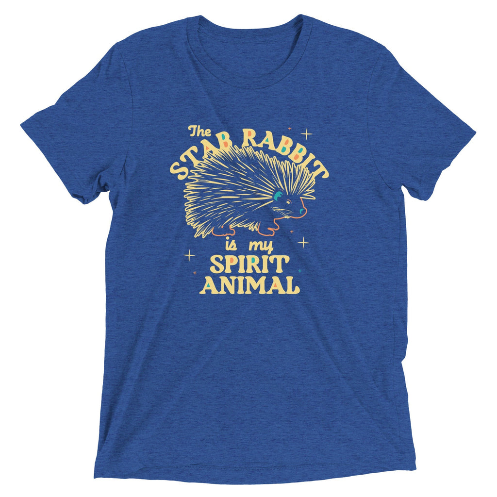The Stab Rabbit Is My Spirit Animal Men's Tri-Blend - Adult & Kids T-Shirts, Sweatshirts & Hoodies apparel design preview 1