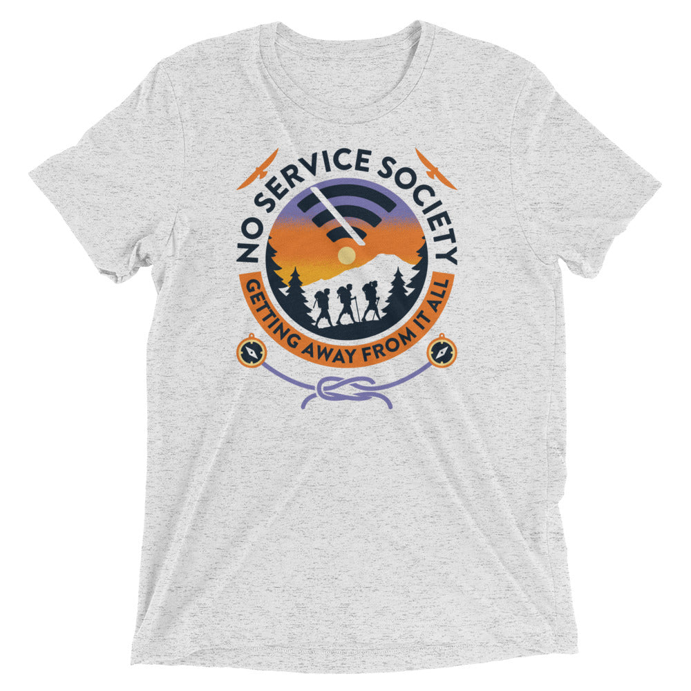 No Service Society Men's Tri-Blend - Adult & Kids T-Shirts, Sweatshirts & Hoodies apparel design preview 1