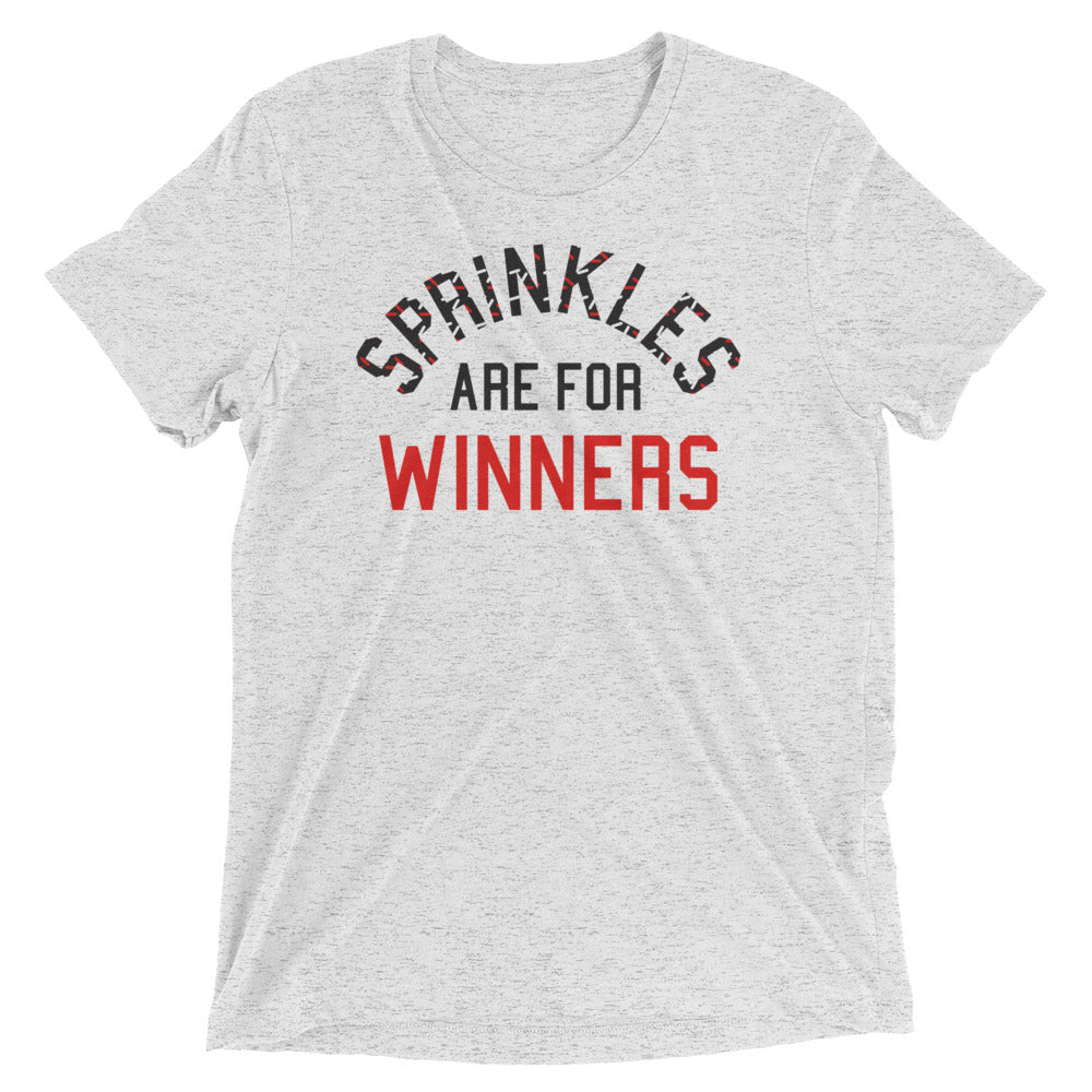 Sprinkles Are For Winners Men's Tri-Blend - Adult & Kids T-Shirts, Sweatshirts & Hoodies apparel design preview 1