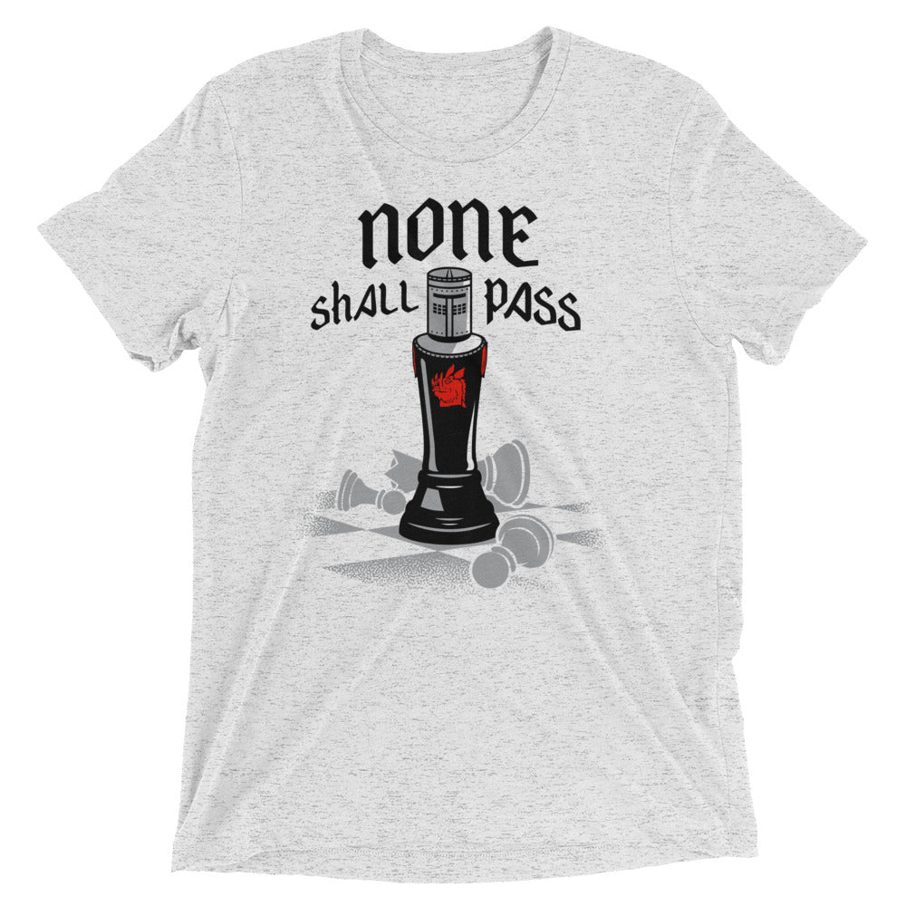 None Shall Pass Black Knight Men's Tri-Blend - Adult & Kids T-Shirts, Sweatshirts & Hoodies apparel design preview 1