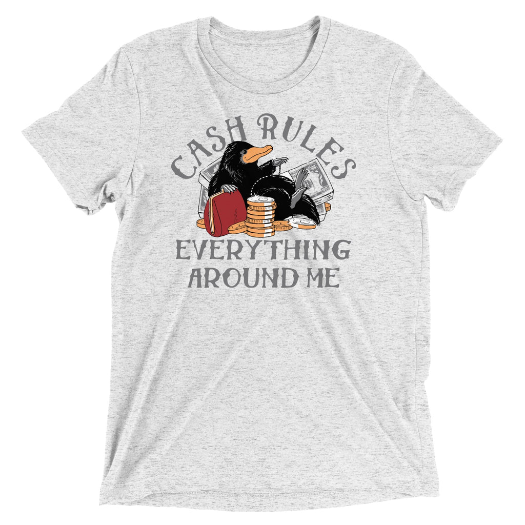 Cash Rules Everything Around Me Men's Tri-Blend - Adult & Kids T-Shirts, Sweatshirts & Hoodies apparel design preview 1