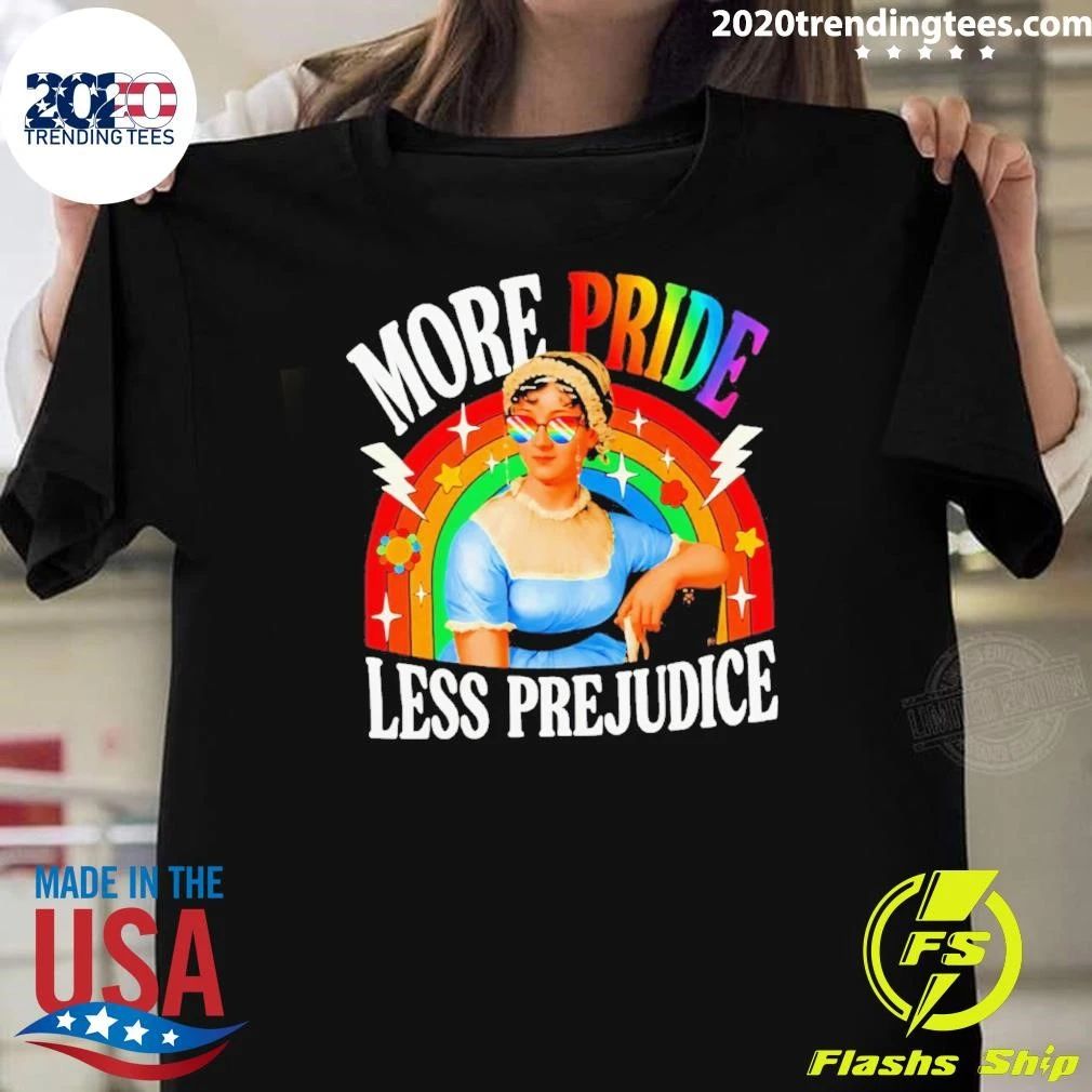 More Pride Less Prejudice - Adult & Kids T-Shirts, Sweatshirts & Hoodies apparel design preview 1