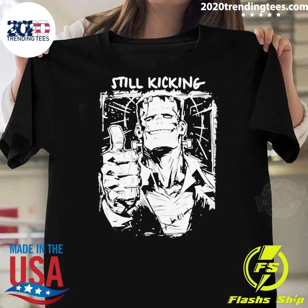 Still Kicking Frankenstein Monster Horror - Adult & Kids T-Shirts, Sweatshirts & Hoodies apparel design preview 1