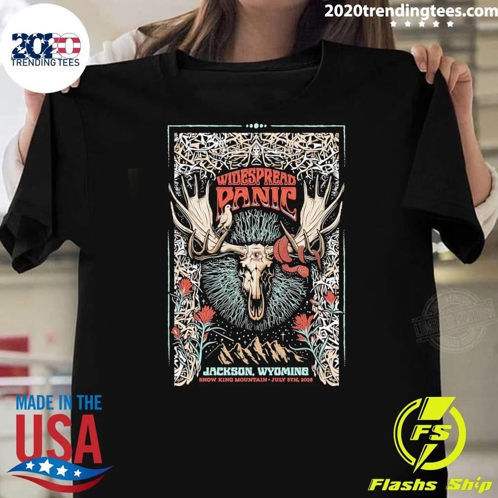 Widespread Panic July 5 2026 Snow King Amphitheater - Adult & Kids T-Shirts, Sweatshirts & Hoodies apparel design preview 1