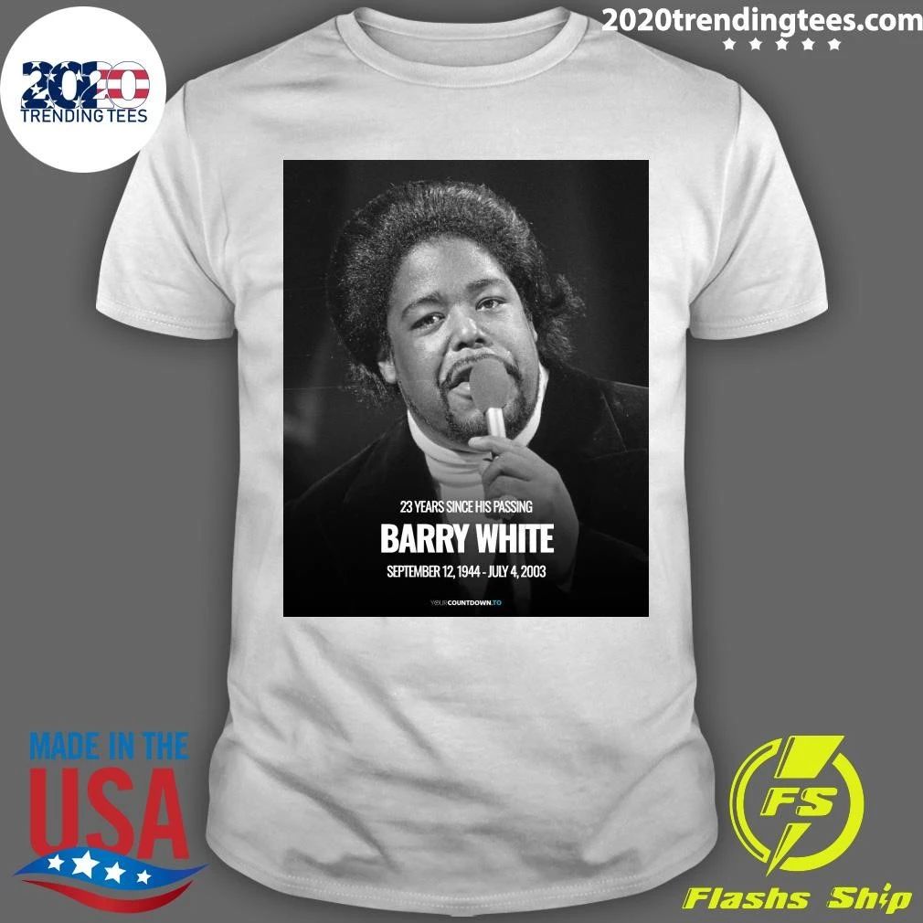 23 Years Since His Passing Barry White September 12, - Adult & Kids T-Shirts, Sweatshirts & Hoodies apparel design preview 1