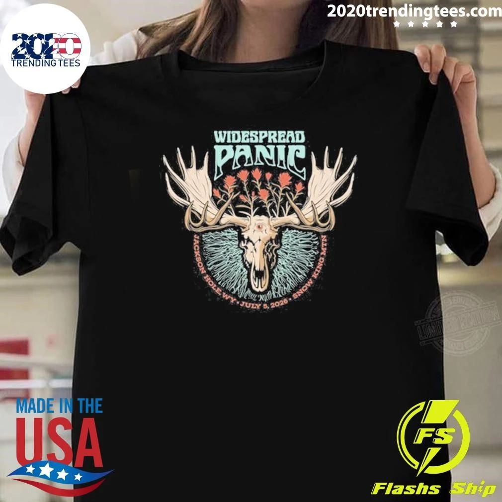 Widespread Panic Jackson Hole WY Tour On July 5 2026 - Adult & Kids T-Shirts, Sweatshirts & Hoodies apparel design preview 1