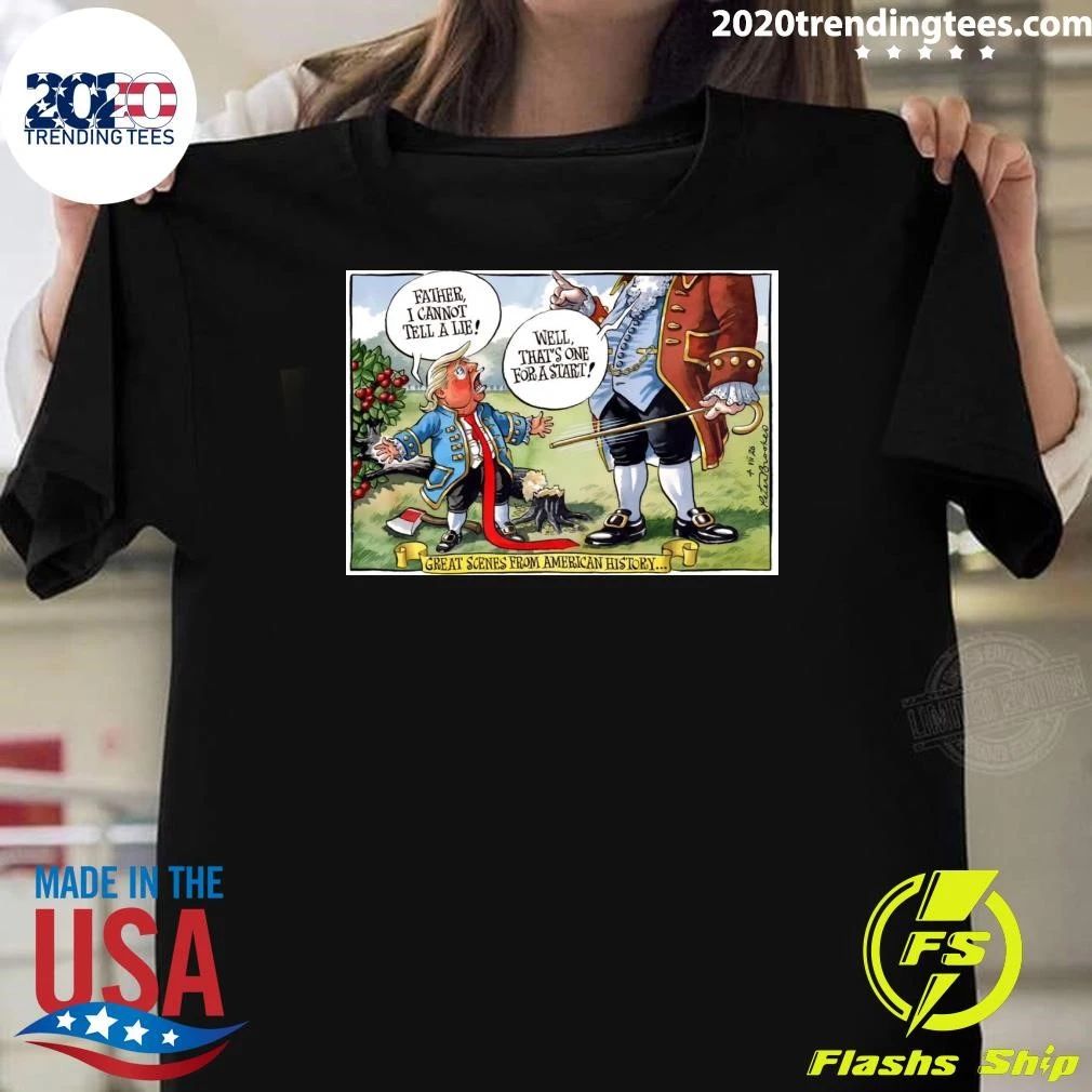 Father, I Cannot Tell A Lie Well, That's One For - Adult & Kids T-Shirts, Sweatshirts & Hoodies apparel design preview 1