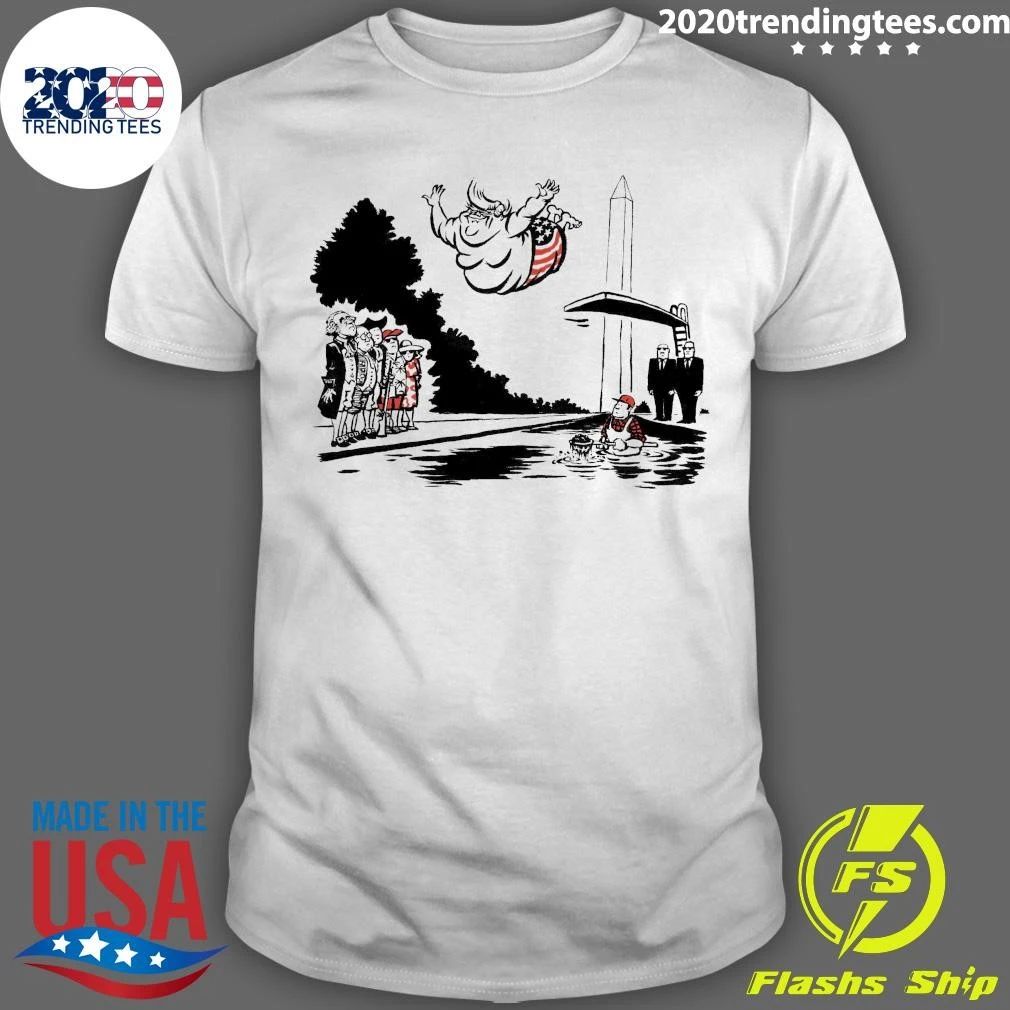 Trump's Repair Of Washington Reflecting Pool Has Gone - Adult & Kids T-Shirts, Sweatshirts & Hoodies apparel design preview 1