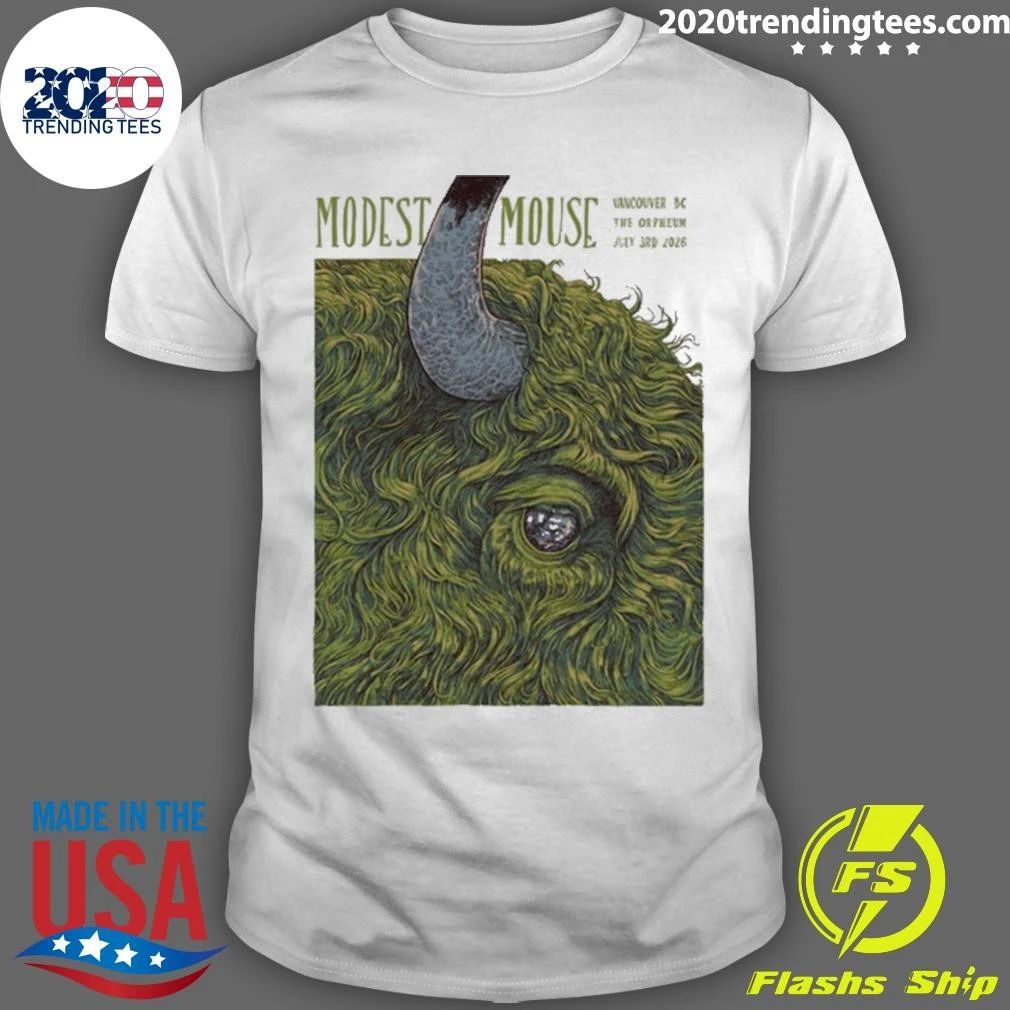 Modest Mouse Vancouver BC Event On July 3 2026 - Adult & Kids T-Shirts, Sweatshirts & Hoodies apparel design preview 1