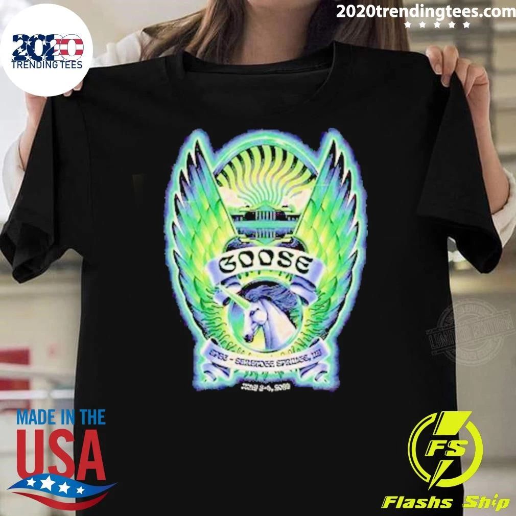 Goose The Band At Saratoga Performing Arts Center New - Adult & Kids T-Shirts, Sweatshirts & Hoodies apparel design preview 1