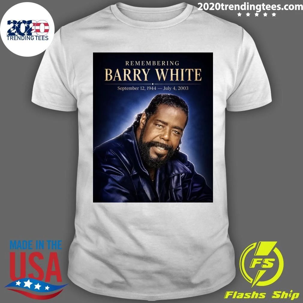 Remembering Barry White September 12, 1944 July 4, - Adult & Kids T-Shirts, Sweatshirts & Hoodies apparel design preview 1