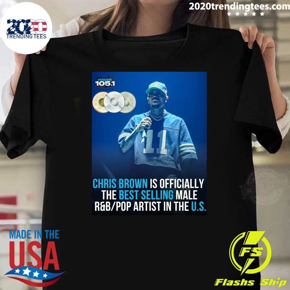 Chris Brown Is Officially The Best Selling Male - Adult & Kids T-Shirts, Sweatshirts & Hoodies apparel design preview 1