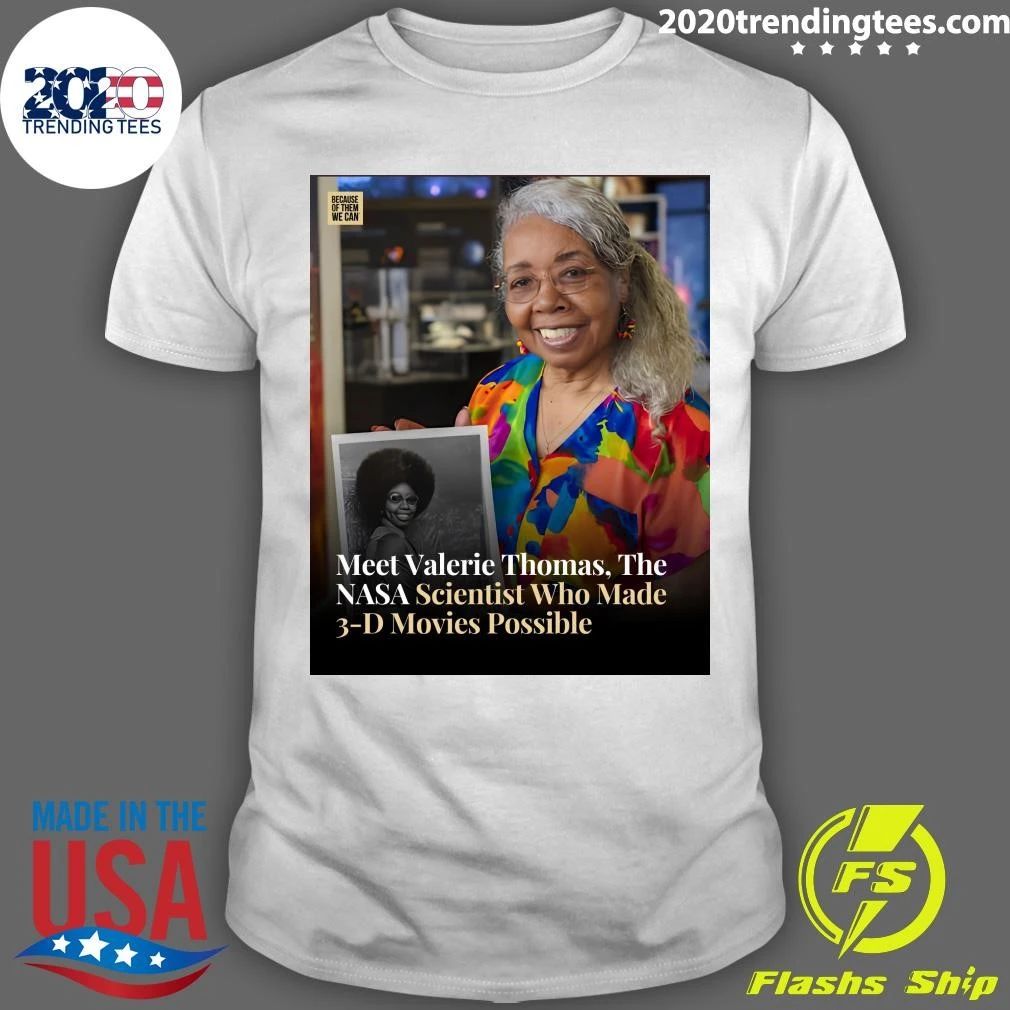 Meet Valerie Thomas, The NASA Scientist Who Made 3-D - Adult & Kids T-Shirts, Sweatshirts & Hoodies apparel design preview 1
