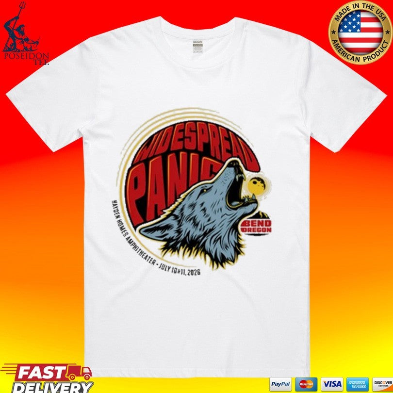 Widespread Panic Bend Tour On Jul 10-11 2026 - Adult & Kids T-Shirts, Sweatshirts & Hoodies apparel design preview 1