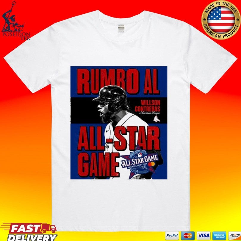Willson Contreras All Star Game Philadelphia 2026 Red - Adult & Kids T-Shirts, Sweatshirts & Hoodies apparel design preview 1