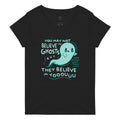 You May Not Believe In Ghosts Women's V-Neck - Adult & Kids T-Shirts, Sweatshirts & Hoodies apparel design preview 1