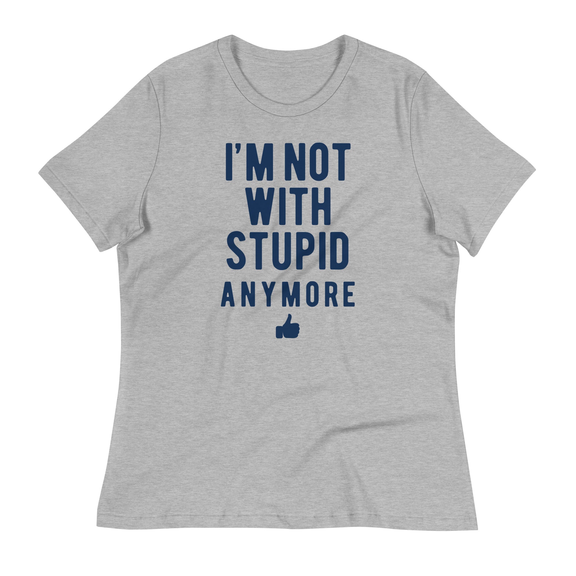 I'm Not With Stupid Anymore Women's Signature - Adult & Kids T-Shirts, Sweatshirts & Hoodies apparel design preview 1