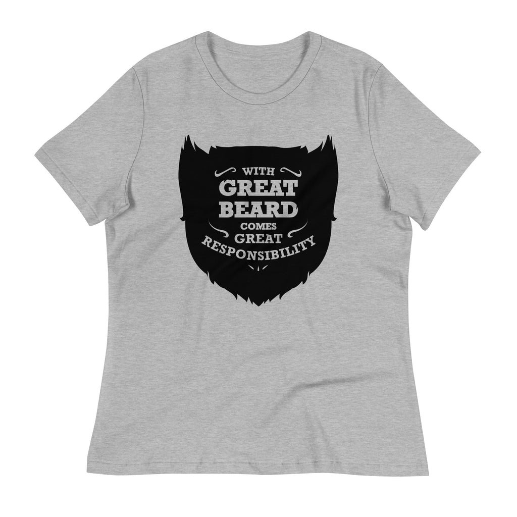 With Great Beard Comes Responsibility Women's - Adult & Kids T-Shirts, Sweatshirts & Hoodies apparel design preview 1