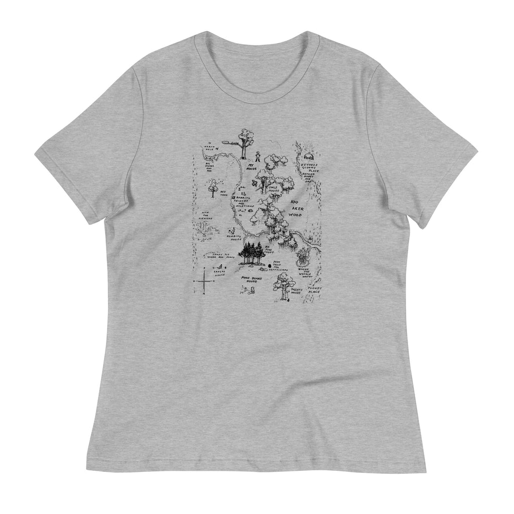 100 Acre Map Women's Signature - Adult & Kids T-Shirts, Sweatshirts & Hoodies apparel design preview 1