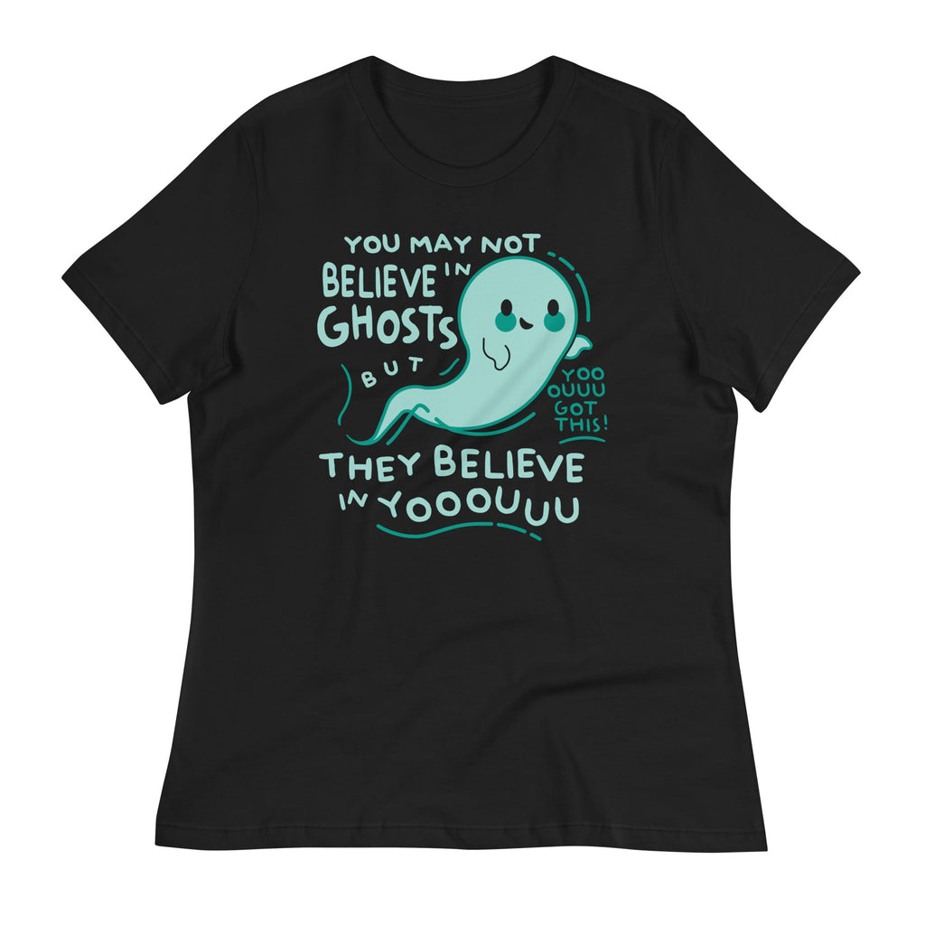 You May Not Believe In Ghosts Women's Signature - Adult & Kids T-Shirts, Sweatshirts & Hoodies apparel design preview 1