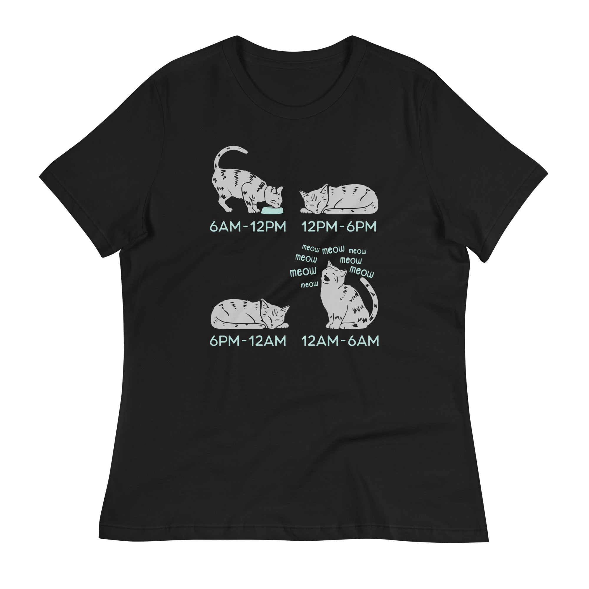 Cat Day Schedule Women's Signature - Adult & Kids T-Shirts, Sweatshirts & Hoodies apparel design preview 1