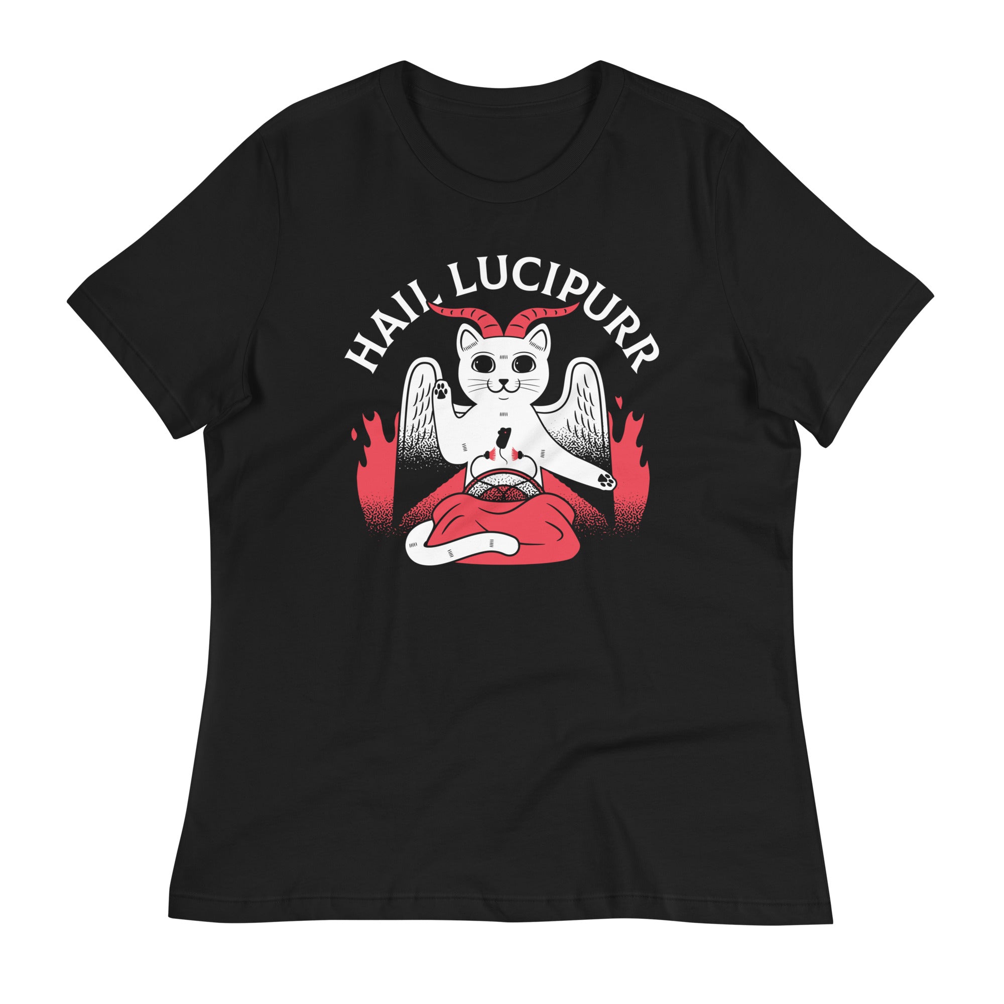 Hail Lucipurr Women's Signature - Adult & Kids T-Shirts, Sweatshirts & Hoodies apparel design preview 1