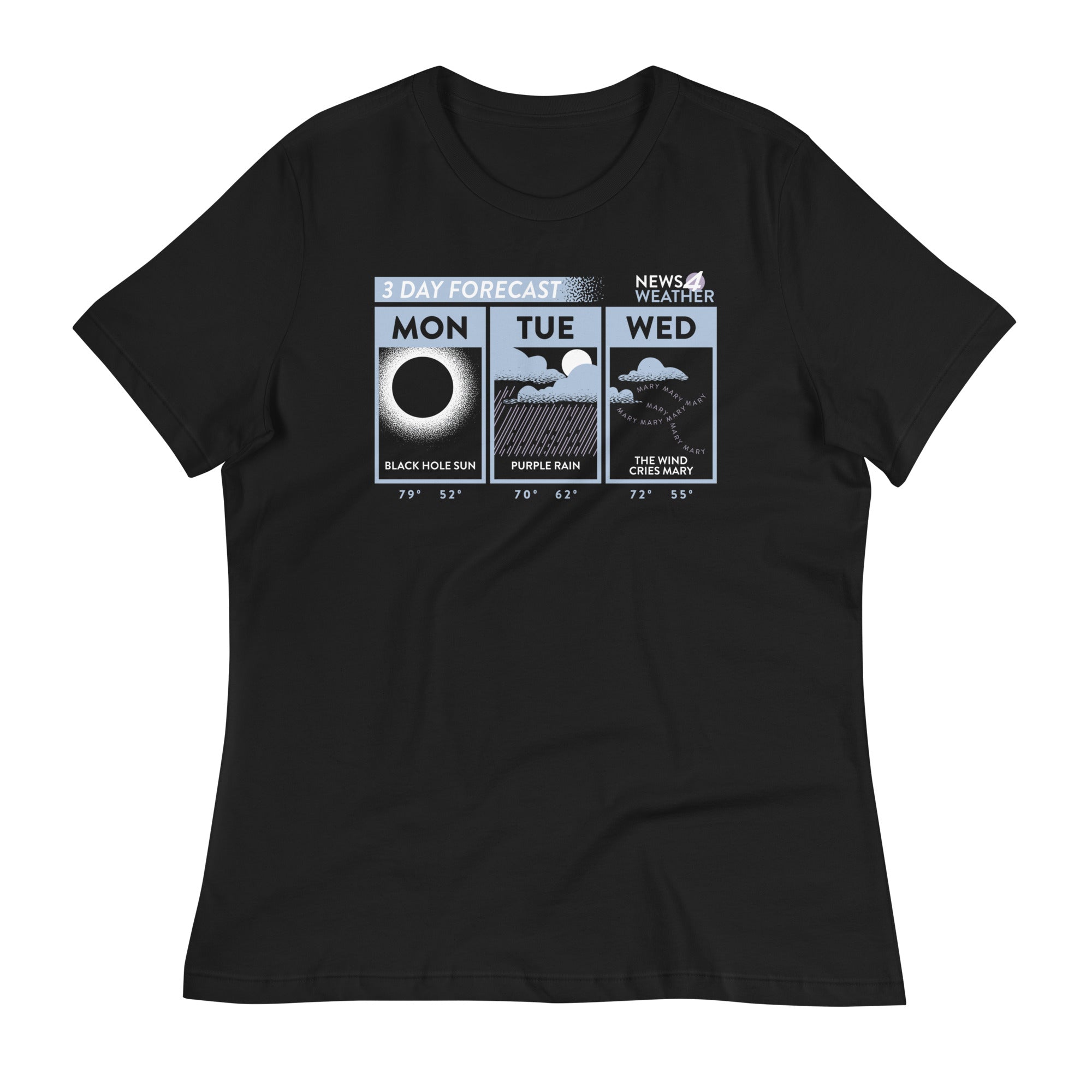 3 Day Forecast Women's Signature - Adult & Kids T-Shirts, Sweatshirts & Hoodies apparel design preview 1
