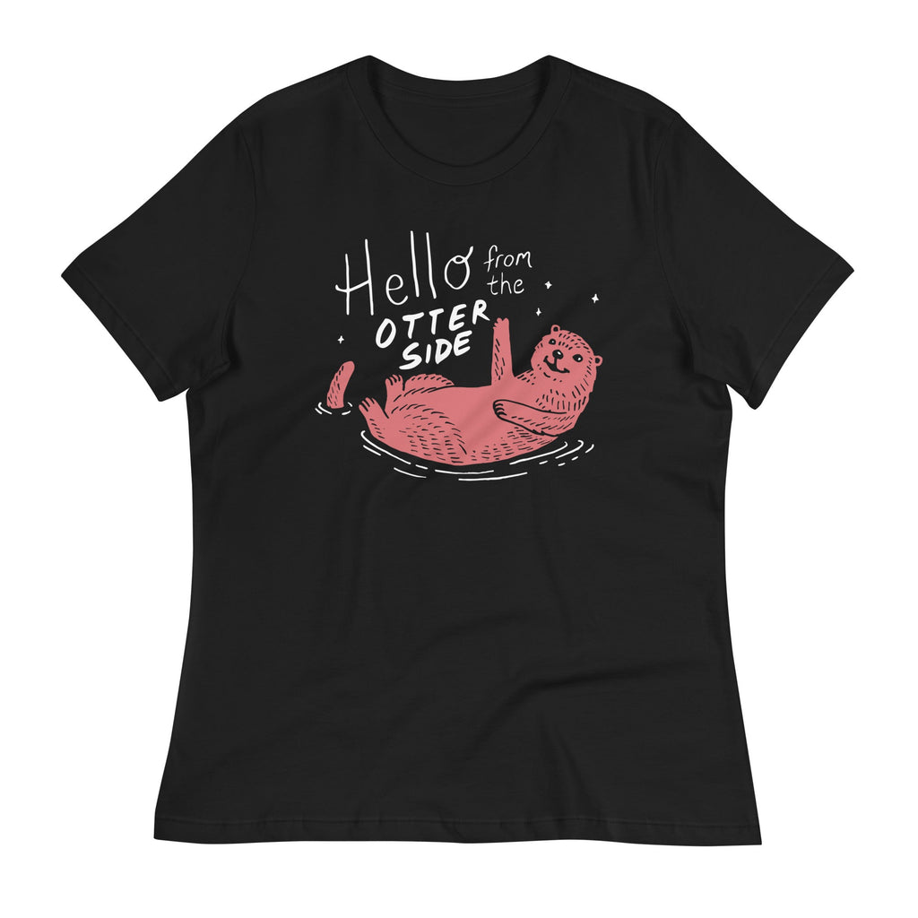 Hello From The Otter Side Women's Signature - Adult & Kids T-Shirts, Sweatshirts & Hoodies apparel design preview 1
