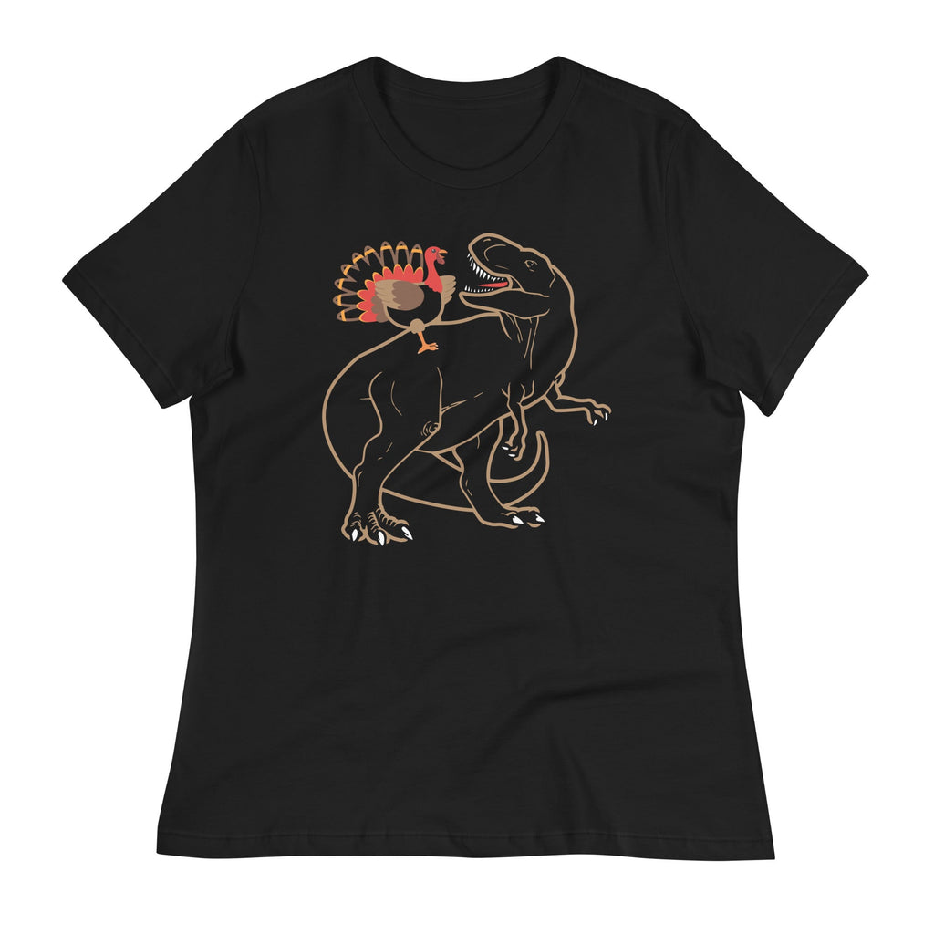 Turkey Riding T-Rex Women's Signature - Adult & Kids T-Shirts, Sweatshirts & Hoodies apparel design preview 1