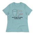 Technically, The Glass Is Always Full Women's - Adult & Kids T-Shirts, Sweatshirts & Hoodies apparel design preview 1