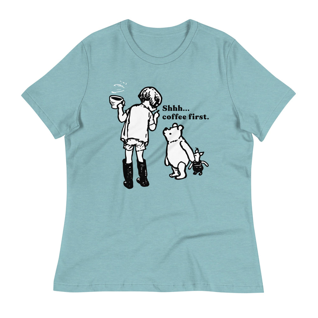 Shhh Coffee First Women's Signature - Adult & Kids T-Shirts, Sweatshirts & Hoodies apparel design preview 1