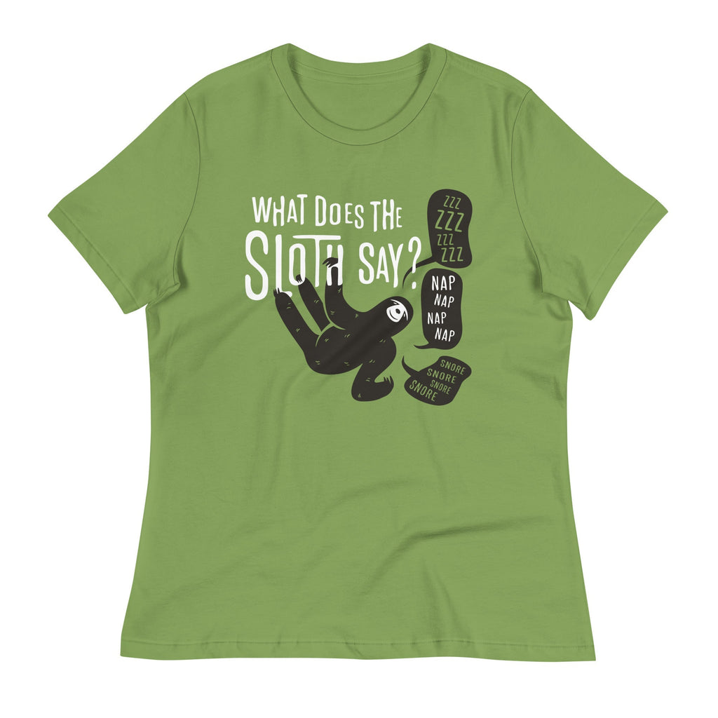 What Does The Sloth Say? Women's Signature - Adult & Kids T-Shirts, Sweatshirts & Hoodies apparel design preview 1