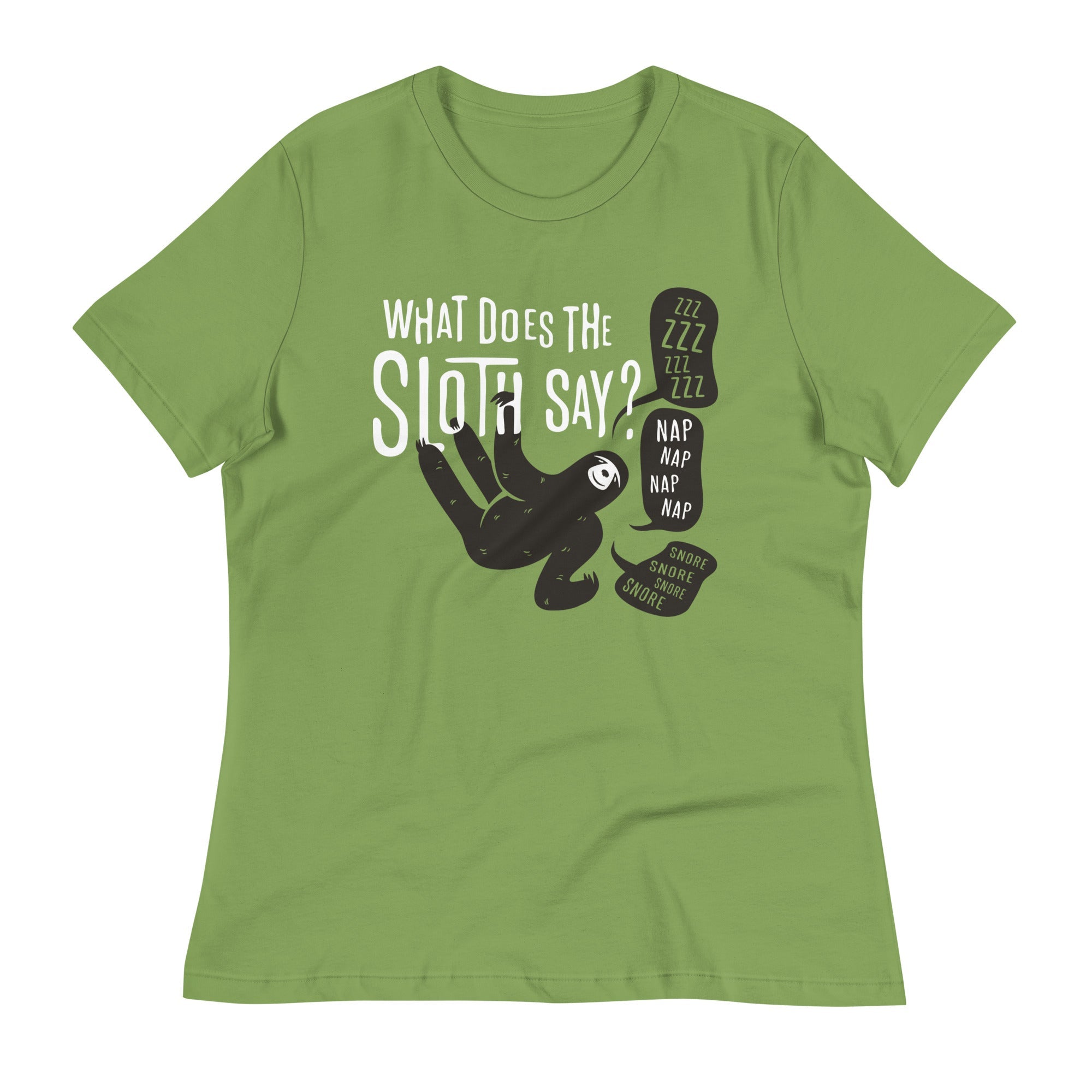 What Does The Sloth Say? Women's Signature - Adult & Kids T-Shirts, Sweatshirts & Hoodies apparel design preview 1