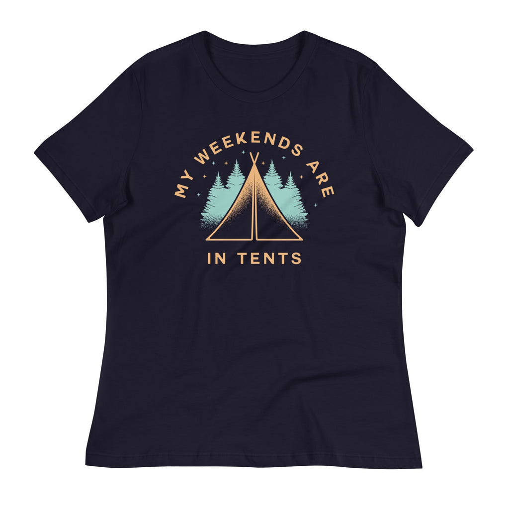 My Weekends Are In Tents Women's Signature - Adult & Kids T-Shirts, Sweatshirts & Hoodies apparel design preview 1
